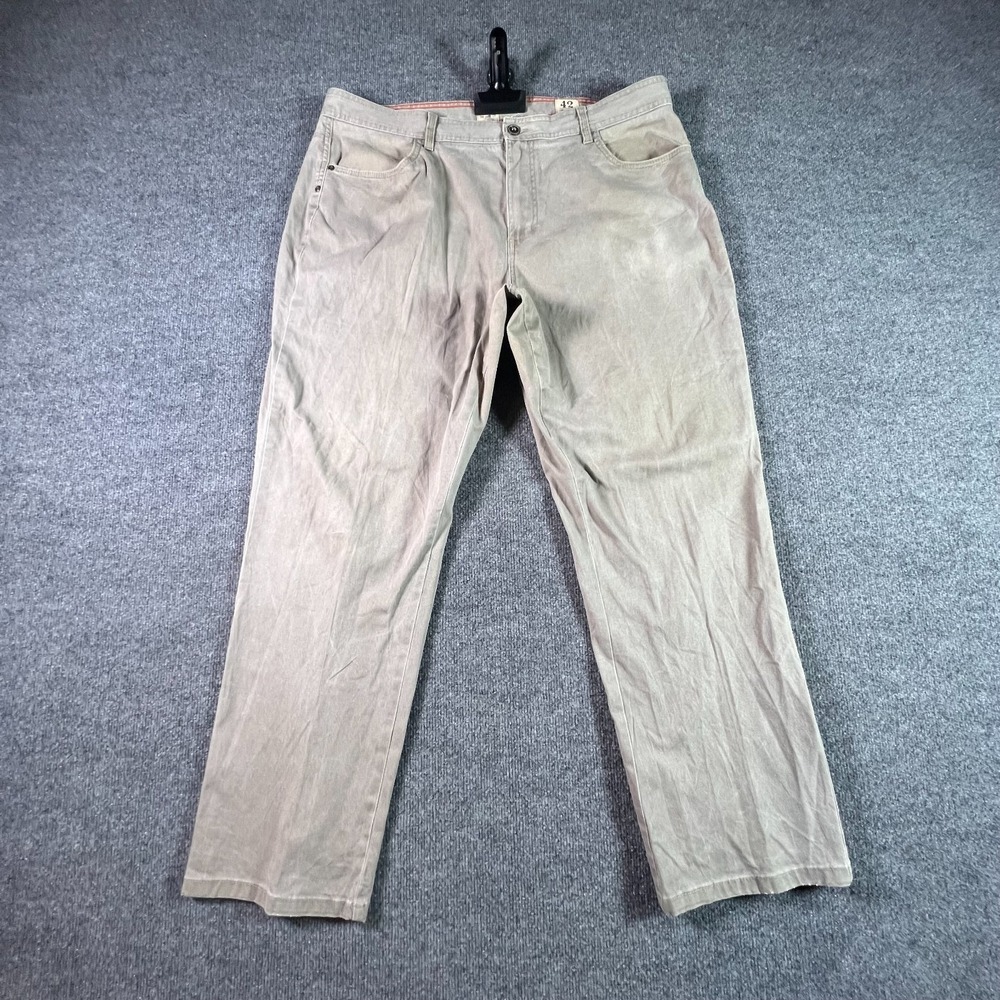 Vintage RedHead Khakis Pant Men's 42x32 Gray Cotton Straight Workwear Stretch